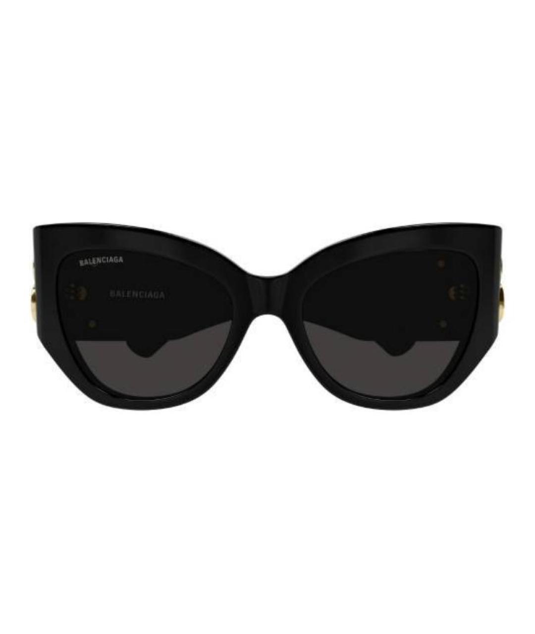 BALENCIAGA Черные пластиковые солнцезащитные очки, фото 2