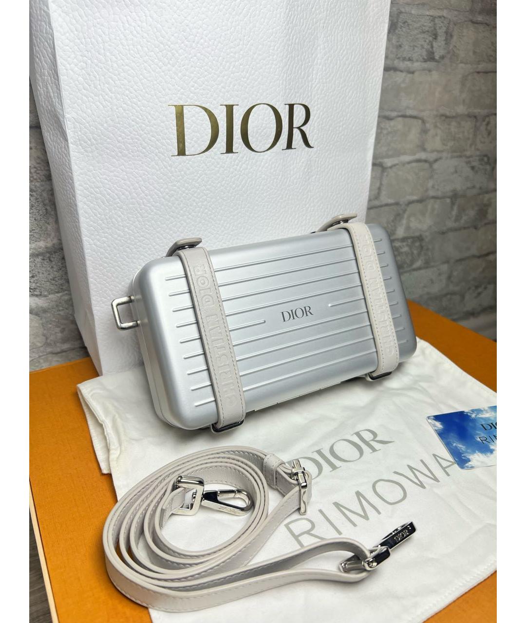 CHRISTIAN DIOR Серебряная сумка на плечо, фото 2