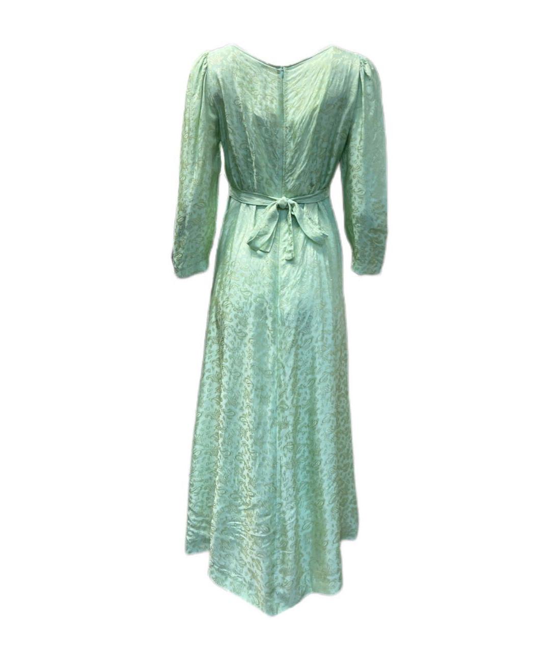MAX MARA Зеленые вискозное повседневное платье, фото 2