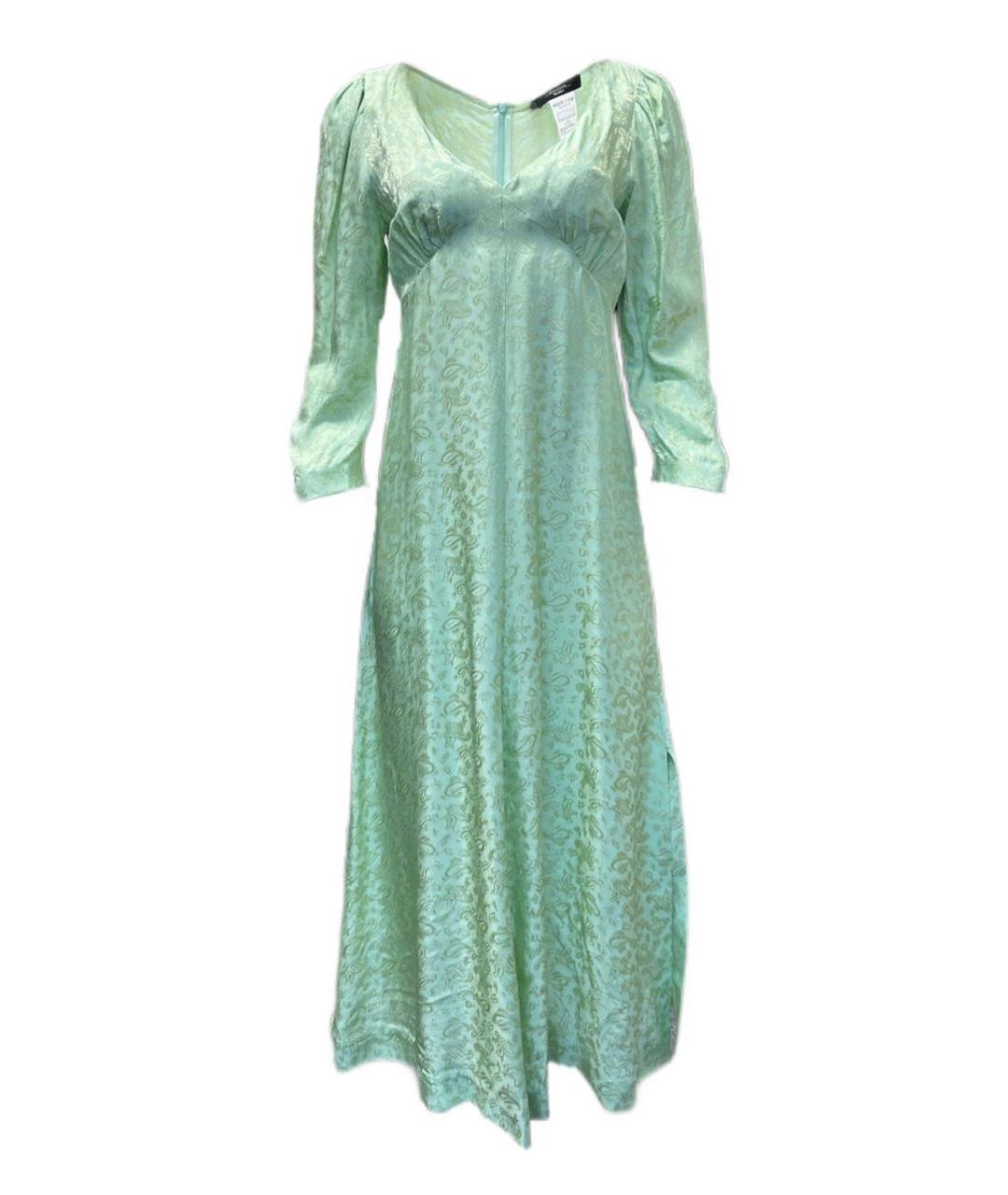 MAX MARA Зеленые вискозное повседневное платье, фото 1