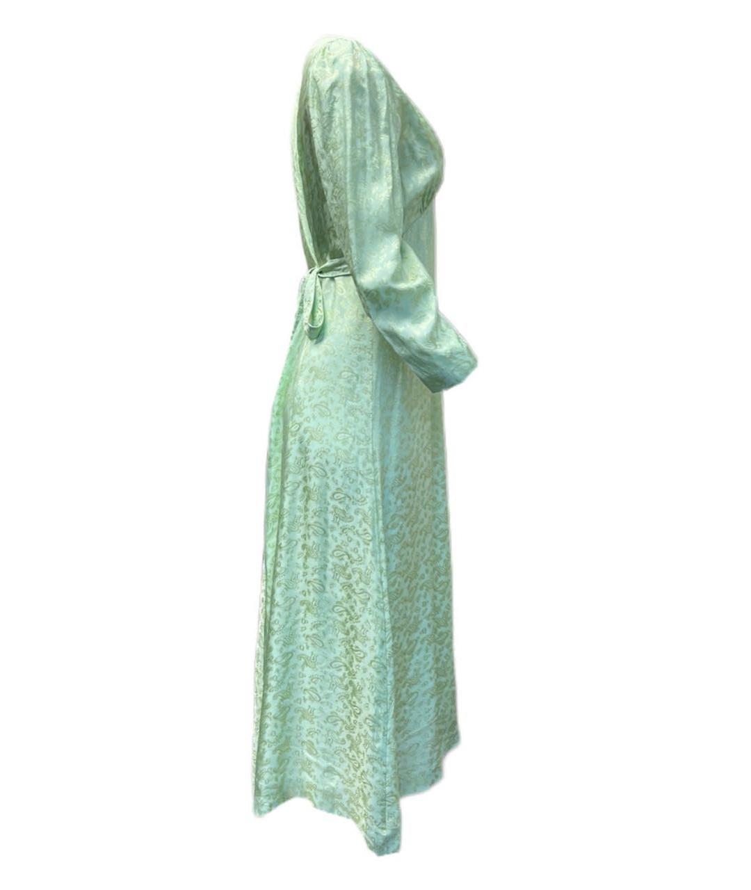 MAX MARA Зеленые вискозное повседневное платье, фото 3