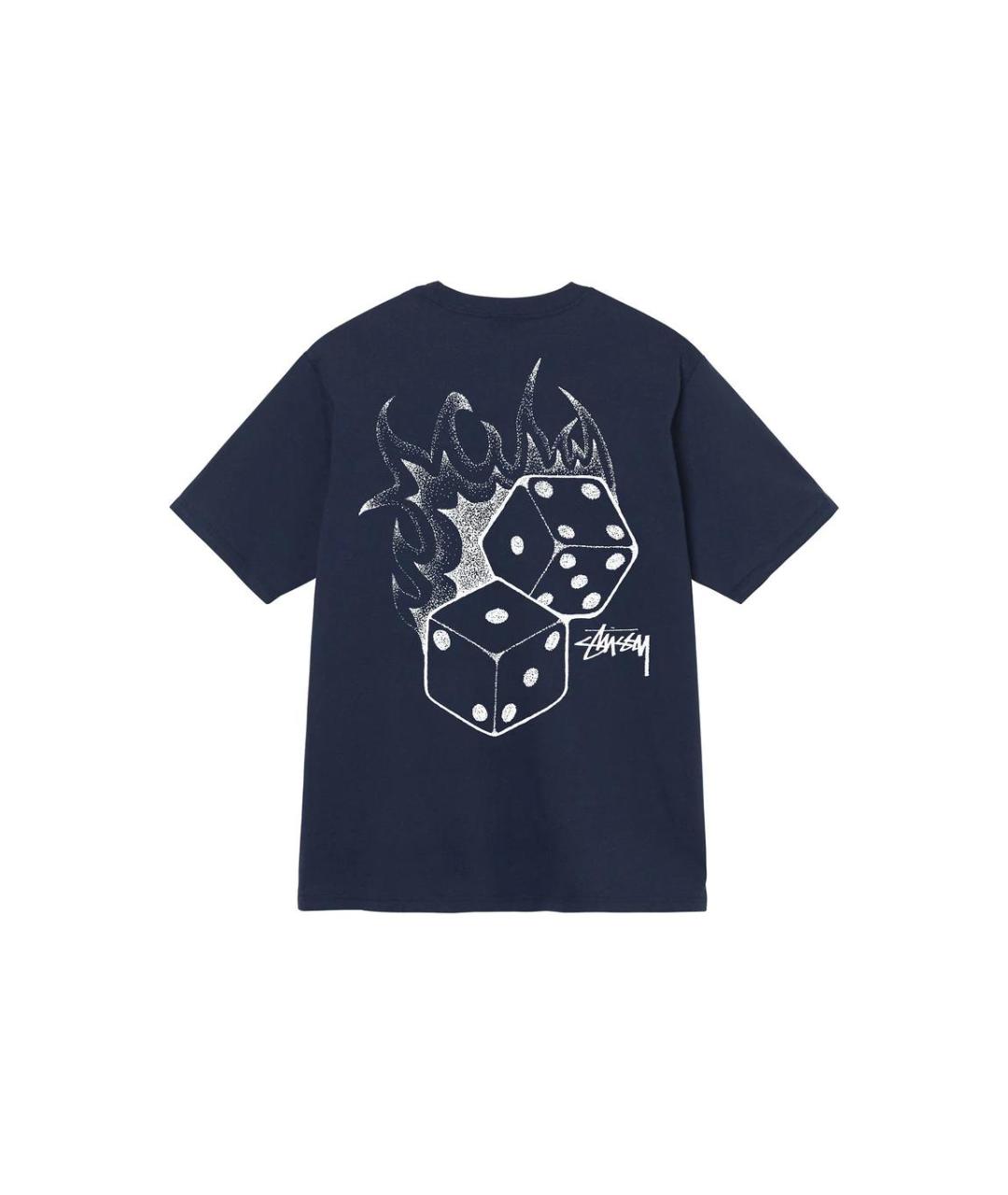 STUSSY Синяя футболка, фото 2