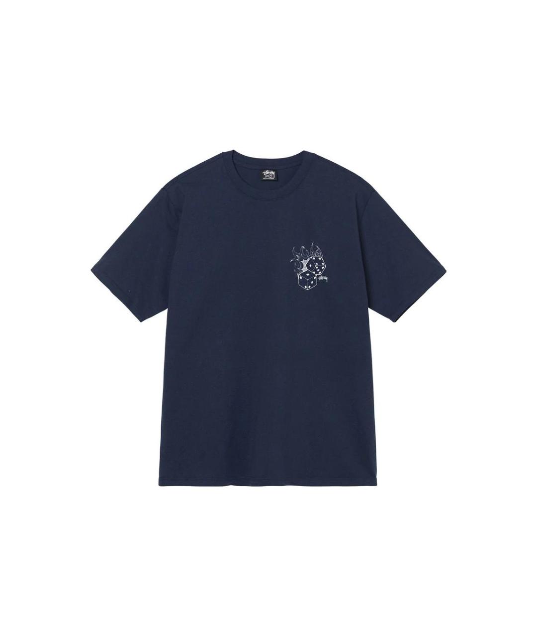 STUSSY Синяя футболка, фото 1