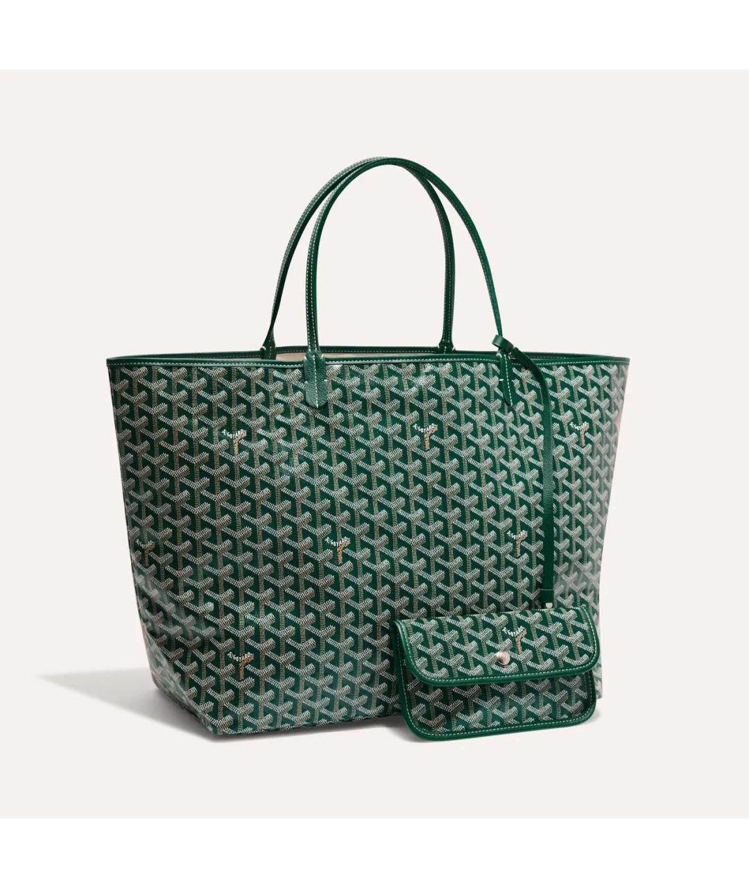GOYARD Зеленая сумка тоут, фото 4