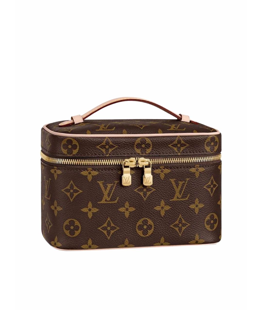 LOUIS VUITTON Коричневая сумка с короткими ручками, фото 1