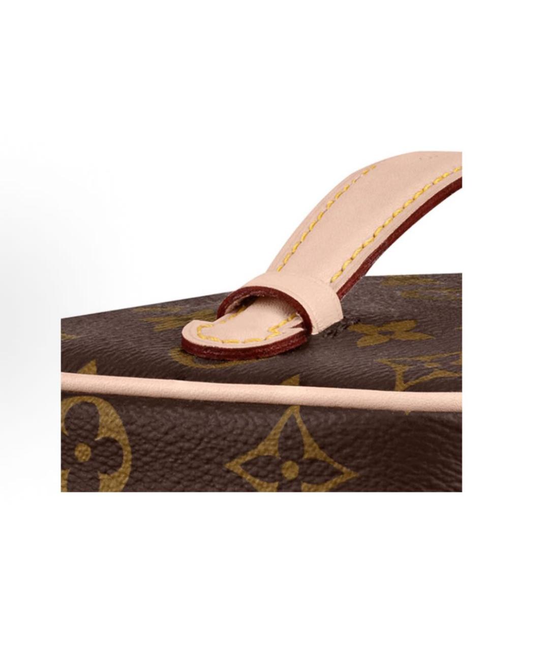 LOUIS VUITTON Коричневая сумка с короткими ручками, фото 3
