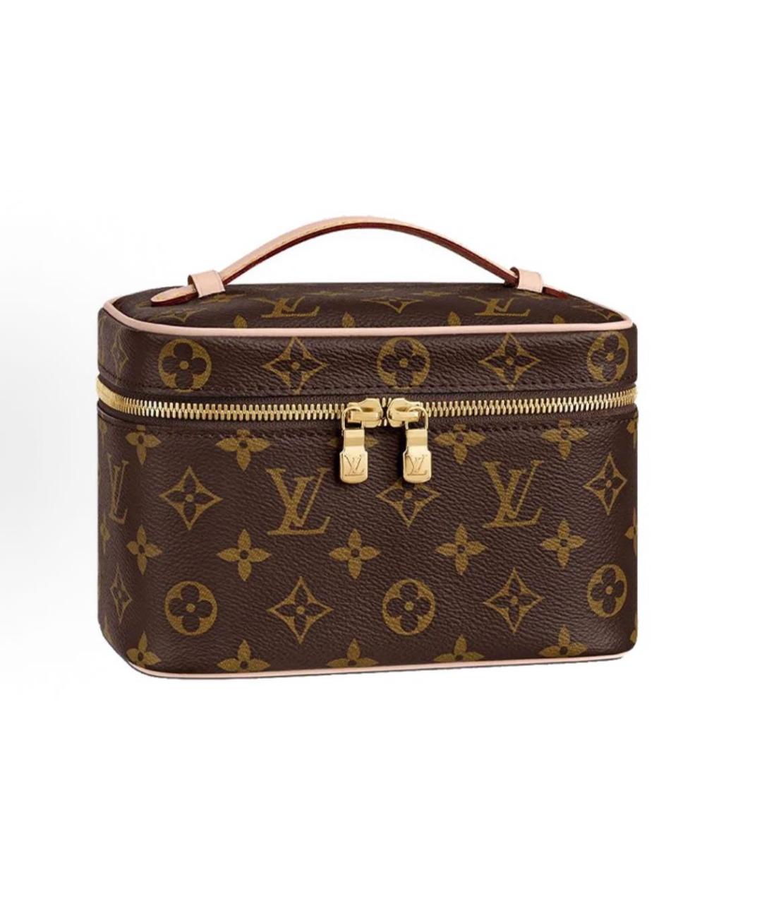 LOUIS VUITTON Коричневая сумка с короткими ручками, фото 5