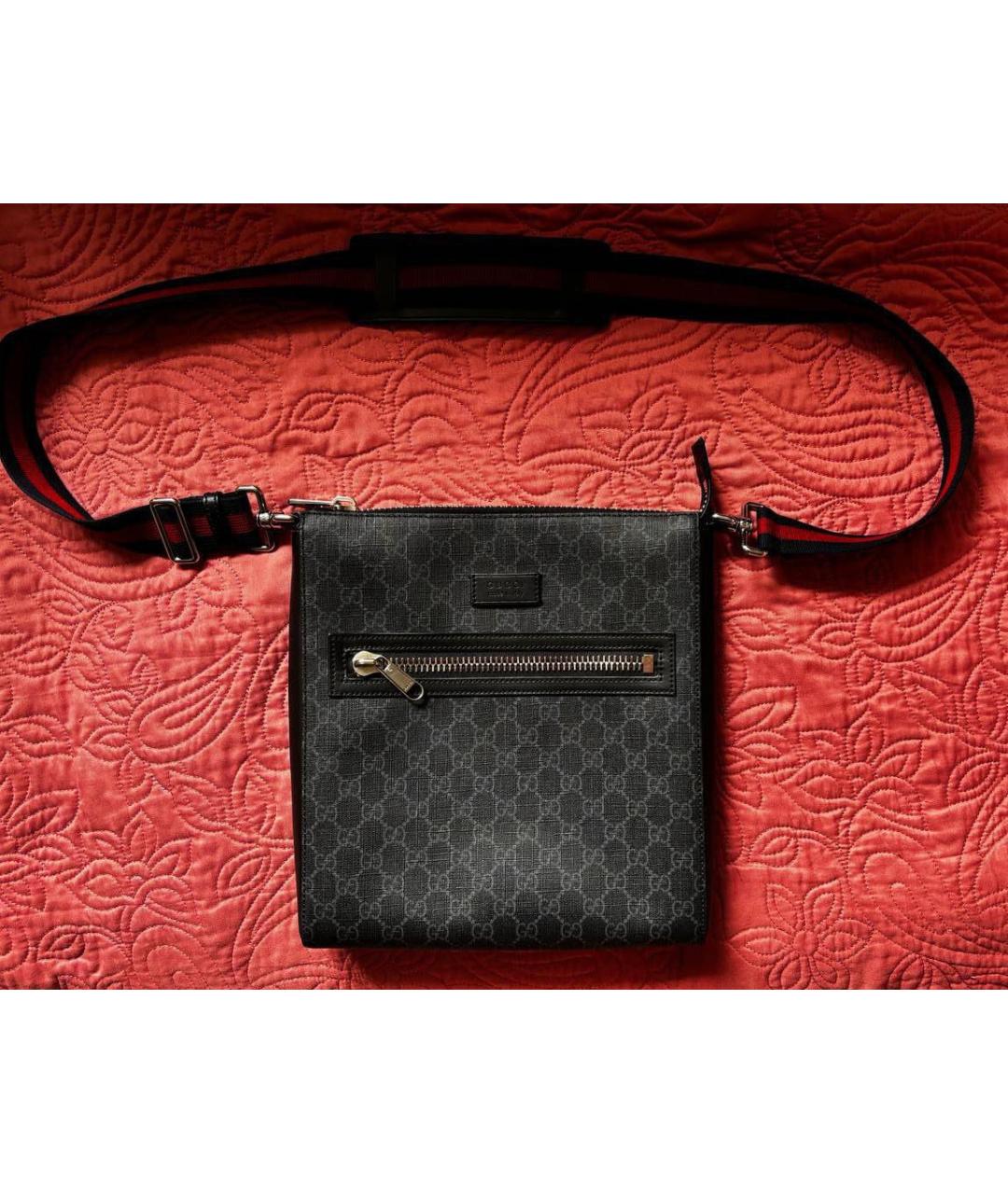 GUCCI Черная тканевая сумка на плечо, фото 9