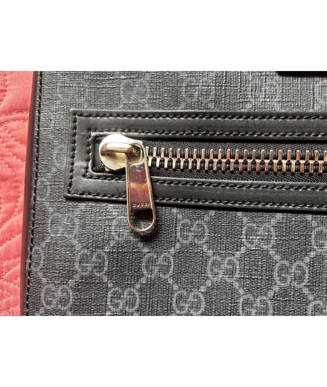GUCCI Черная тканевая сумка на плечо, фото 5