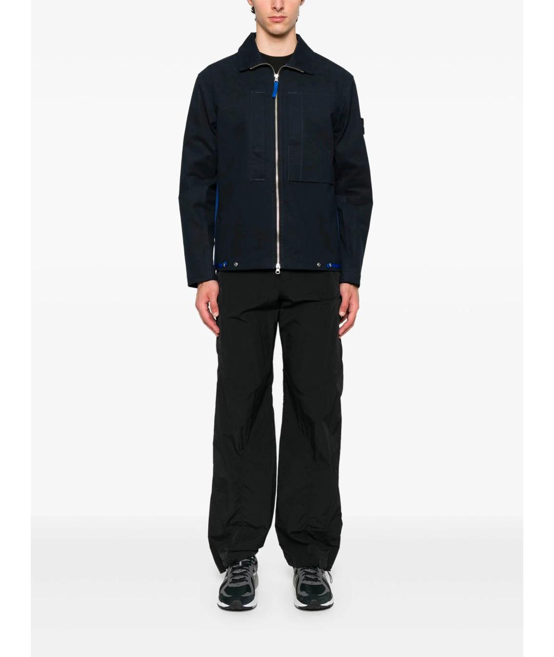 STONE ISLAND Темно-синяя куртка, фото 2
