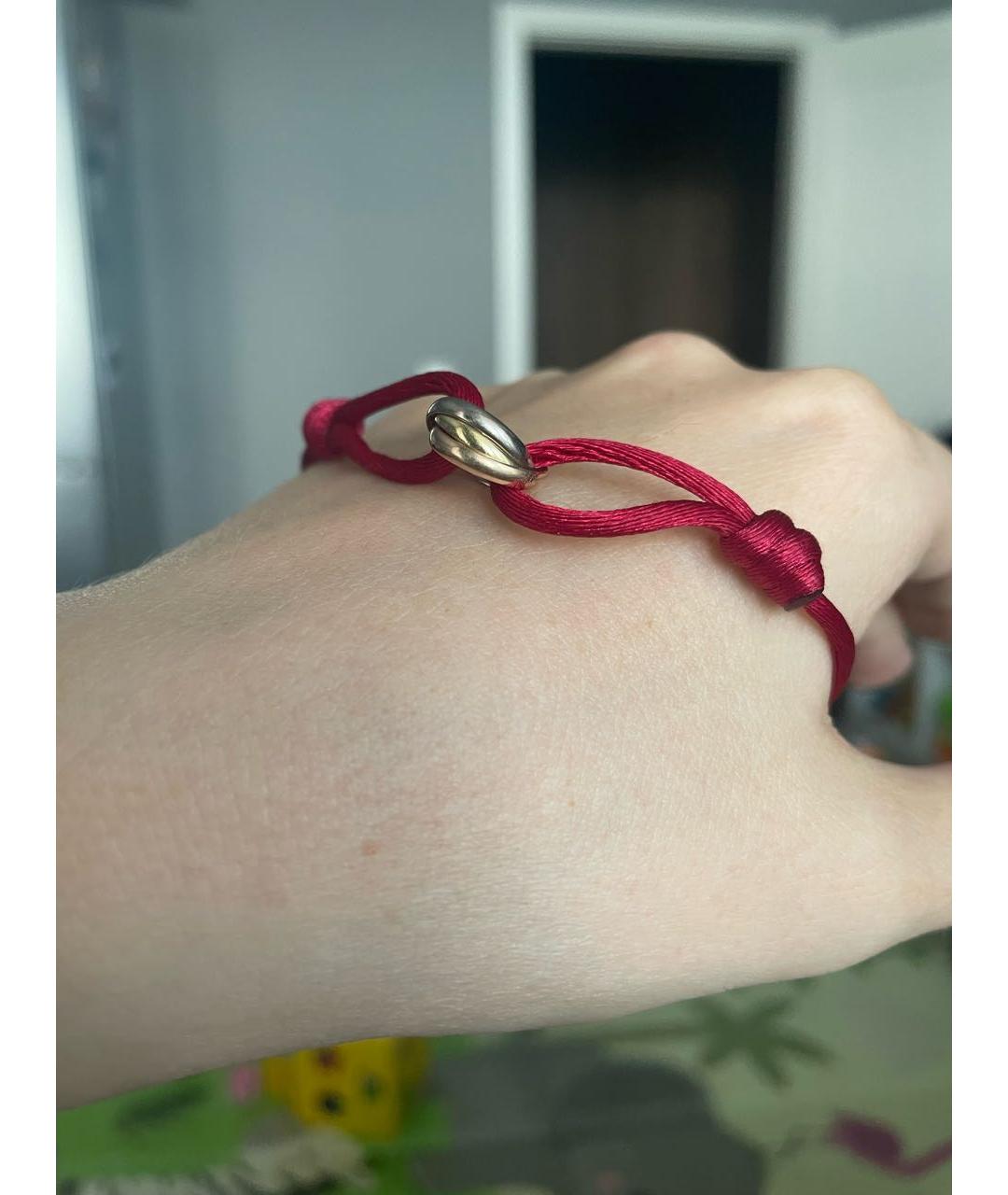 CARTIER Бордовый браслет из желтого золота, фото 4