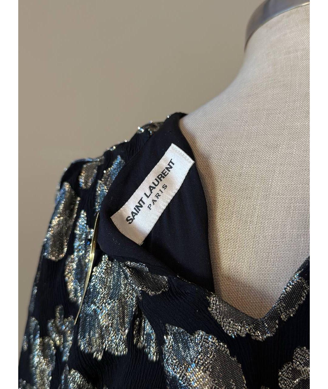 SAINT LAURENT Черное платье, фото 3