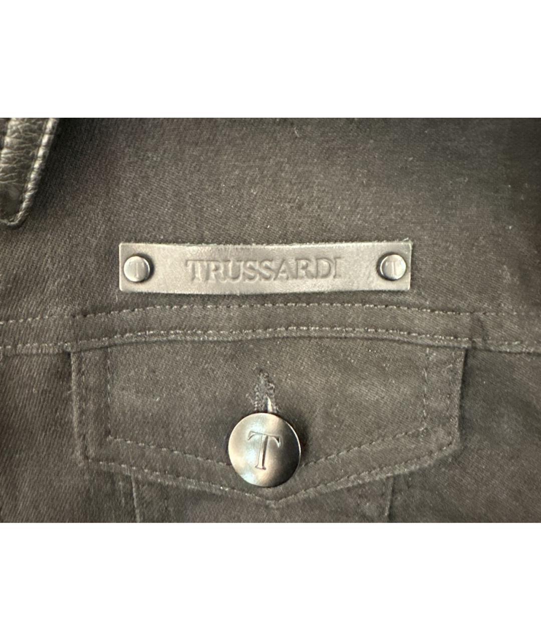 TRUSSARDI Черная деним куртка, фото 6