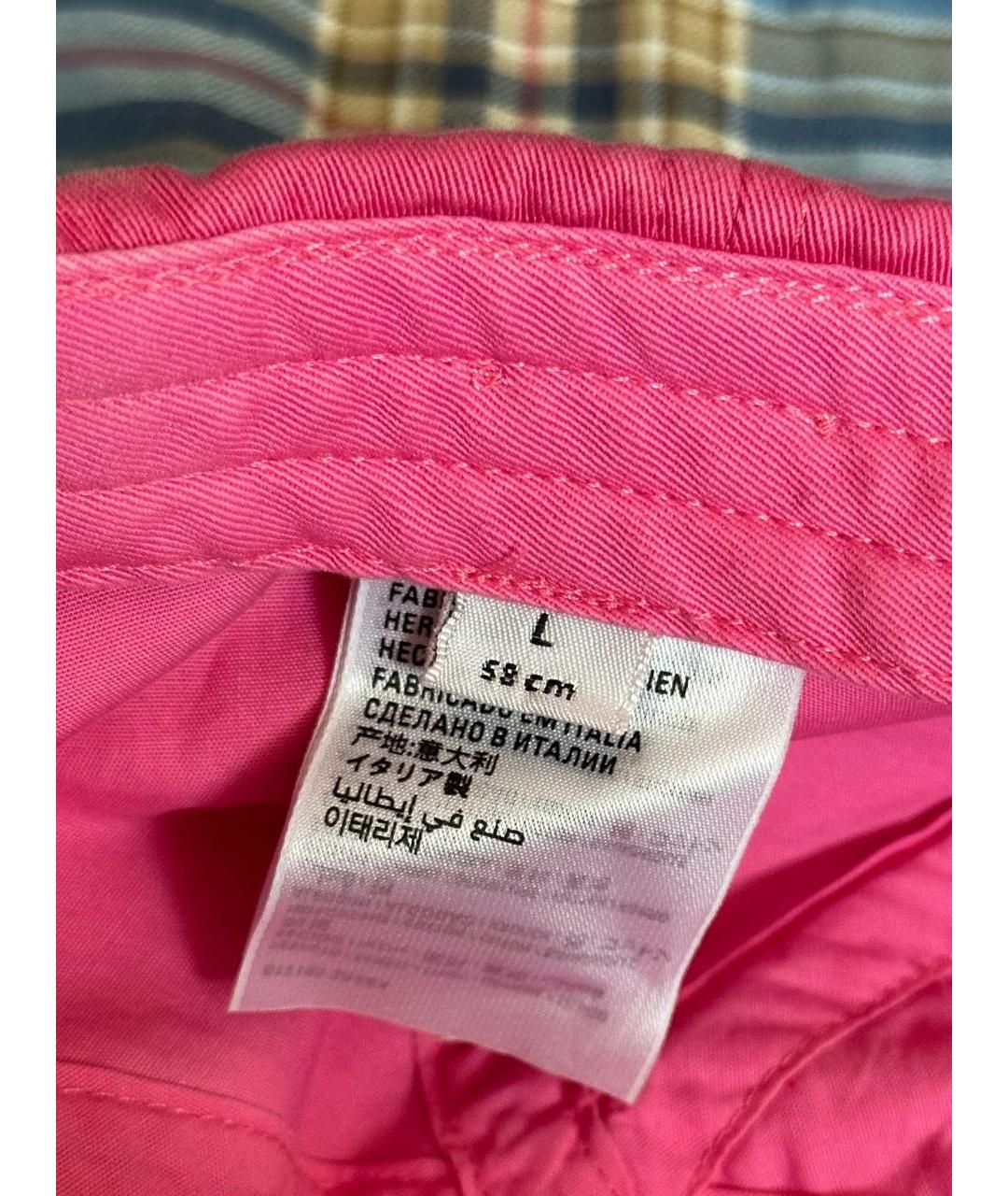 BALENCIAGA Розовая хлопковая кепка, фото 4