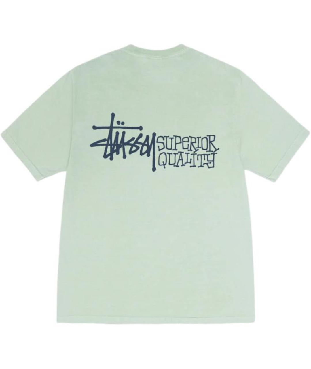 STUSSY Зеленая футболка, фото 2