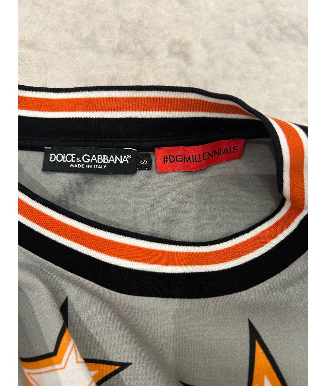 DOLCE&GABBANA Хлопко-эластановая футболка, фото 4