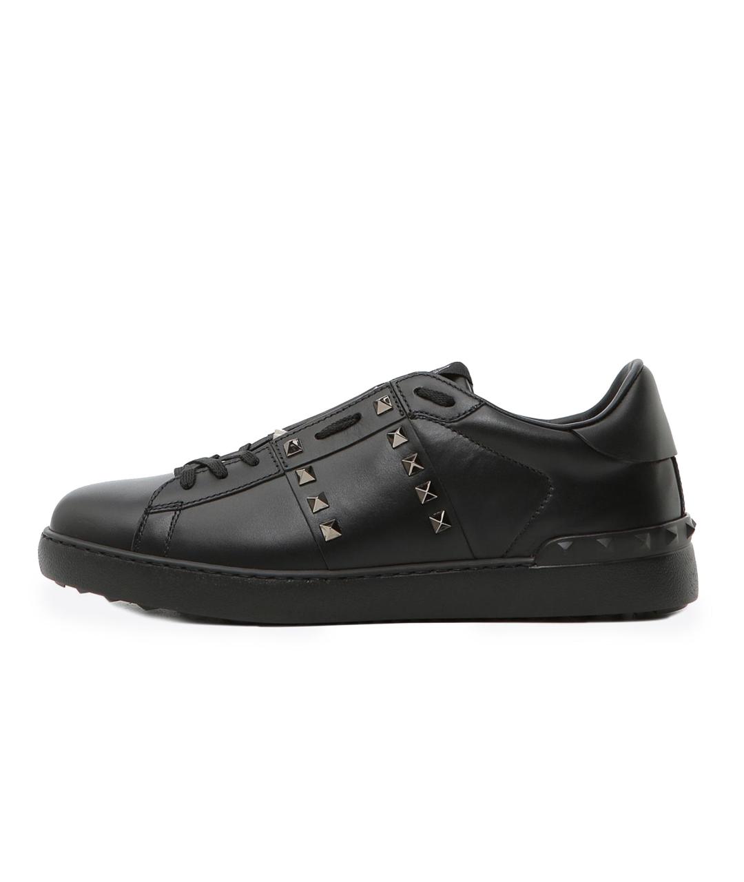 VALENTINO Черные кожаные кеды, фото 6