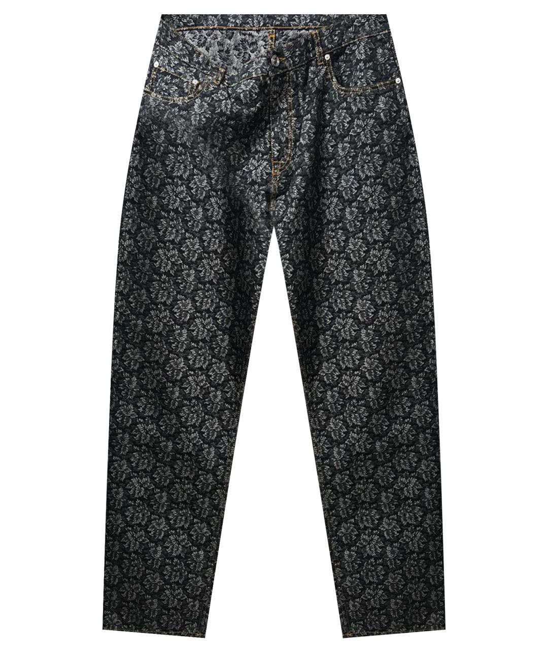 ETRO Антрацитовые хлопковые прямые джинсы, фото 1