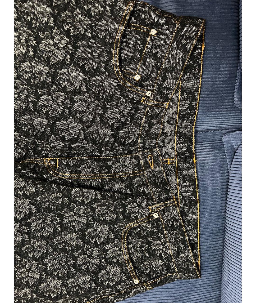 ETRO Антрацитовые хлопковые прямые джинсы, фото 3