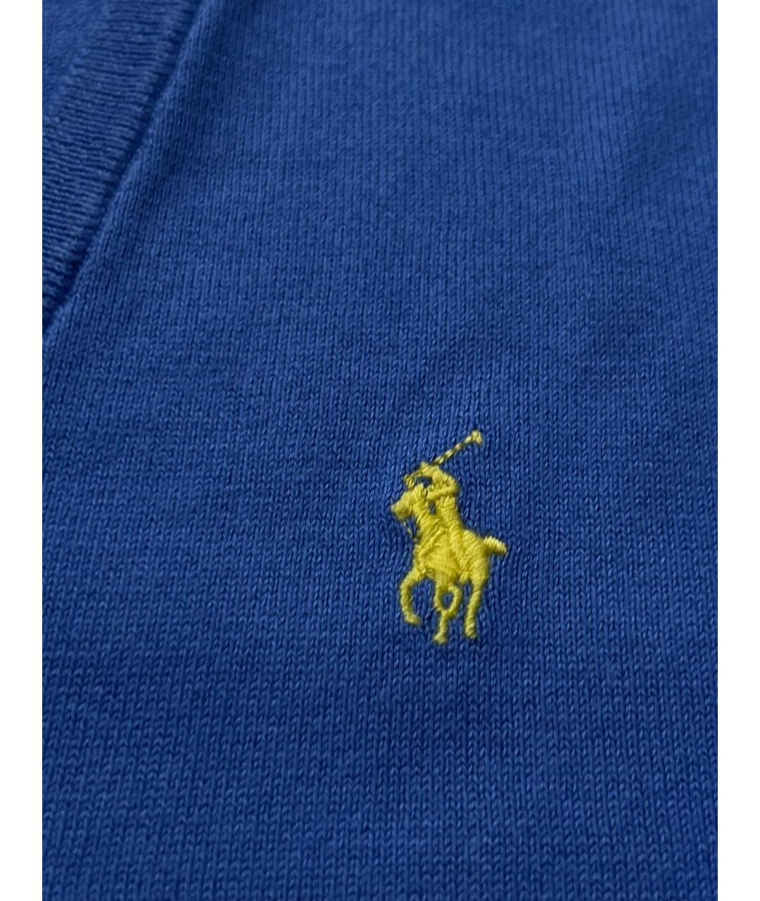 RALPH LAUREN Синий хлопковый джемпер / свитер, фото 6