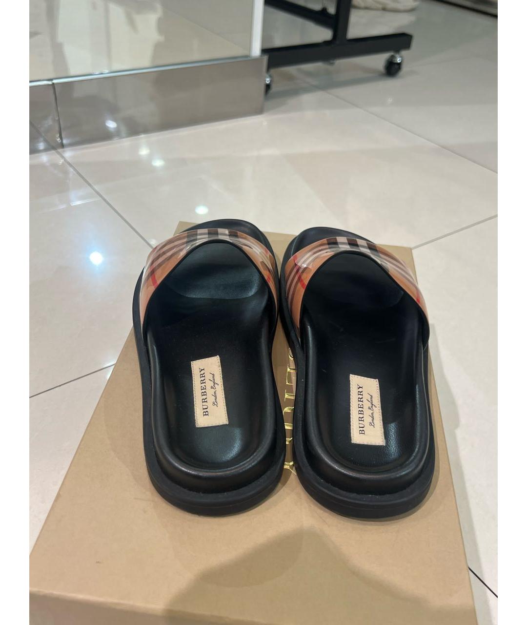 BURBERRY Мульти шлепанцы, фото 4