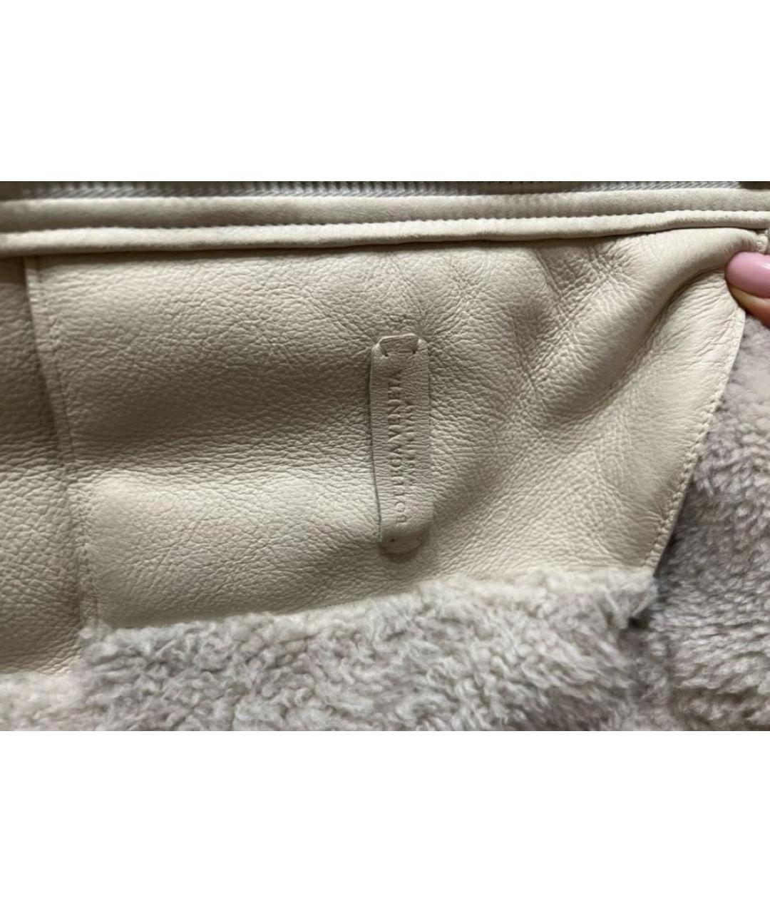 BOTTEGA VENETA Бежевая меховая дубленка, фото 8