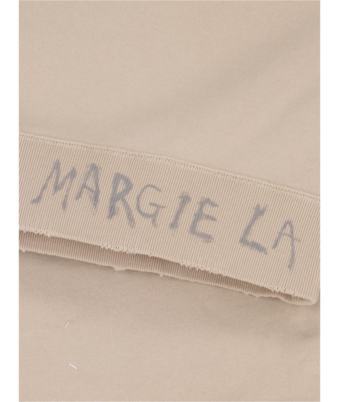 MAISON MARGIELA Бежевый хлопковый джемпер / свитер, фото 2