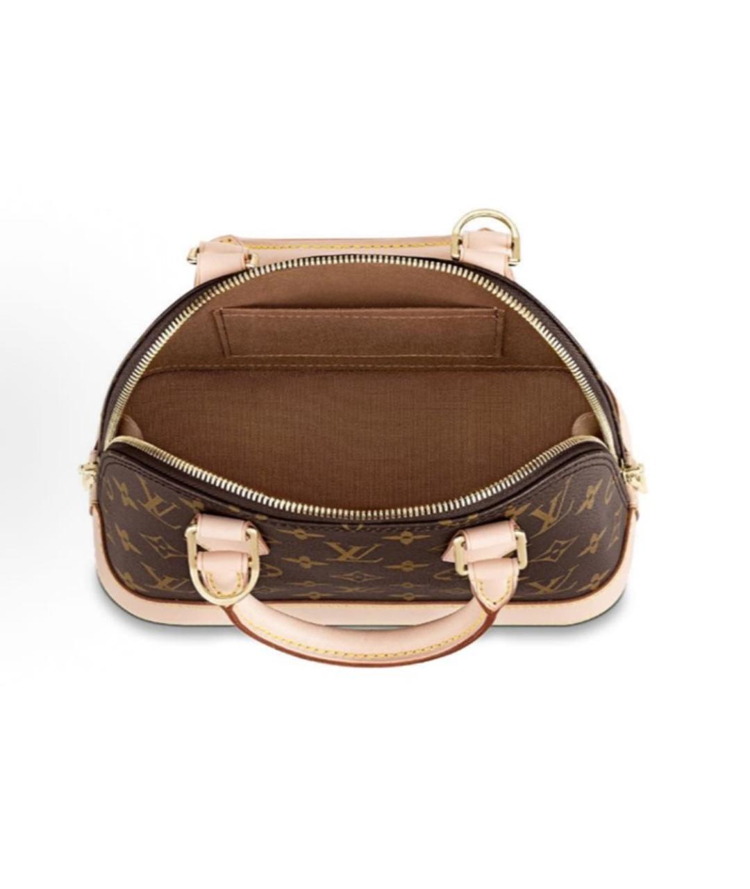 LOUIS VUITTON Коричневая сумка с короткими ручками, фото 4