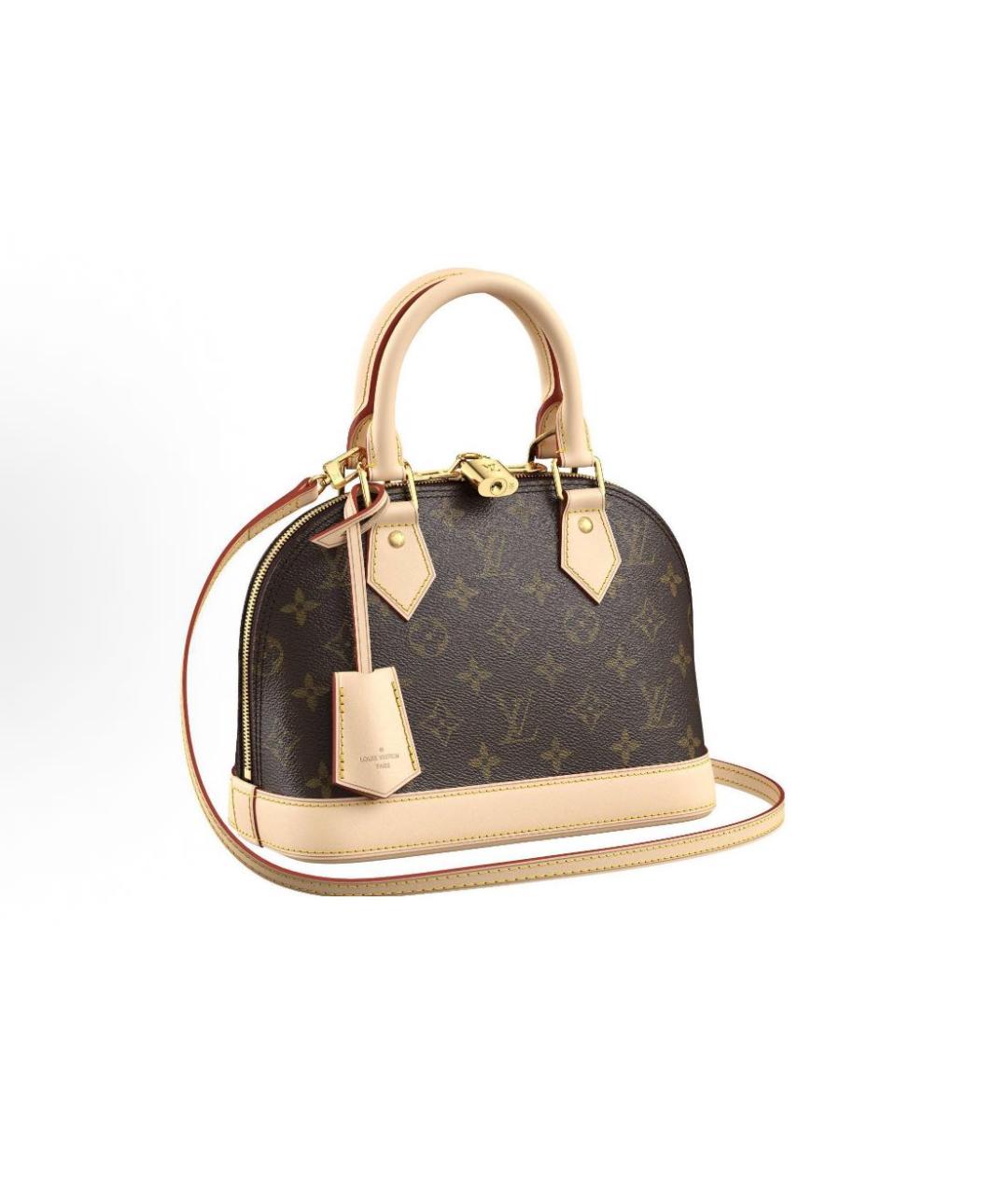 LOUIS VUITTON Коричневая сумка с короткими ручками, фото 2