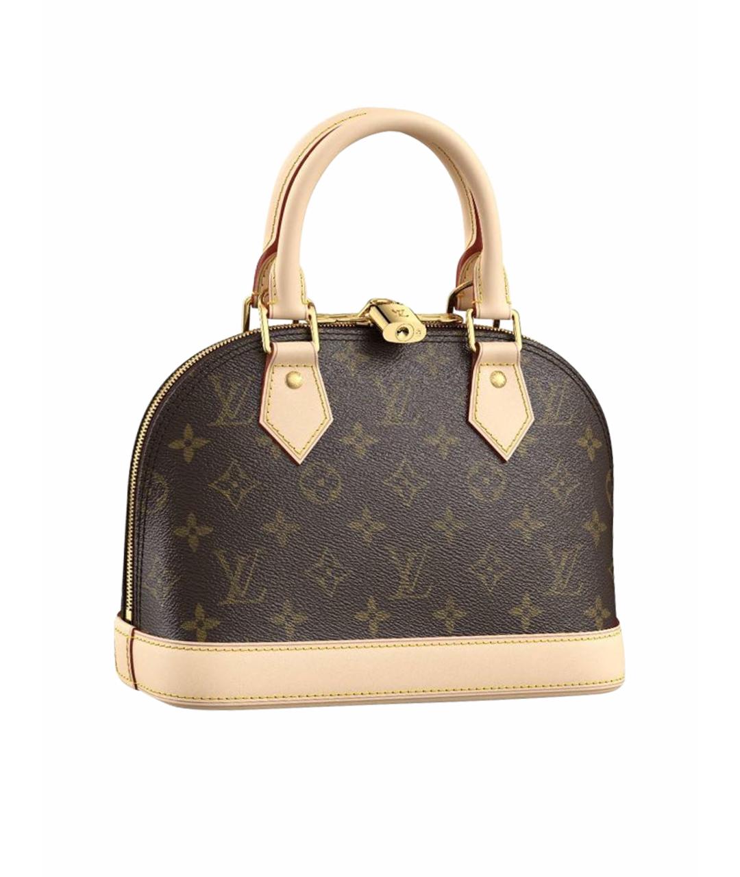 LOUIS VUITTON Коричневая сумка с короткими ручками, фото 1
