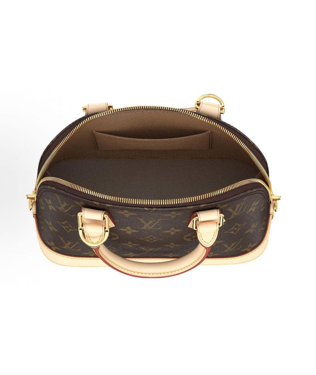 LOUIS VUITTON Коричневая сумка с короткими ручками, фото 4