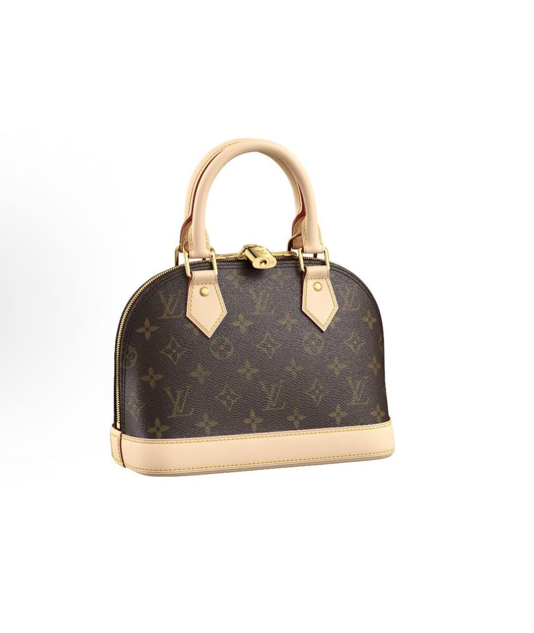 LOUIS VUITTON Коричневая сумка с короткими ручками, фото 5