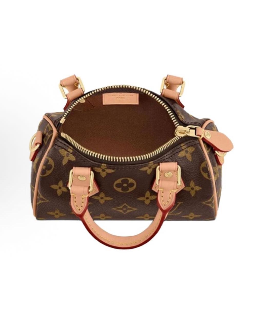 LOUIS VUITTON Коричневая сумка с короткими ручками, фото 4