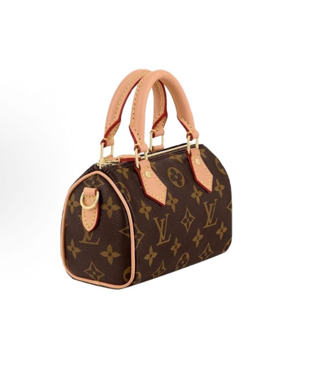 LOUIS VUITTON Коричневая сумка с короткими ручками, фото 2