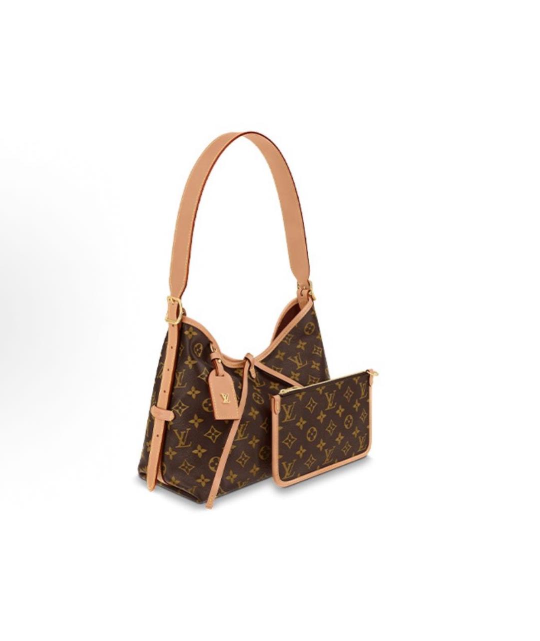 LOUIS VUITTON Коричневая сумка с короткими ручками, фото 2