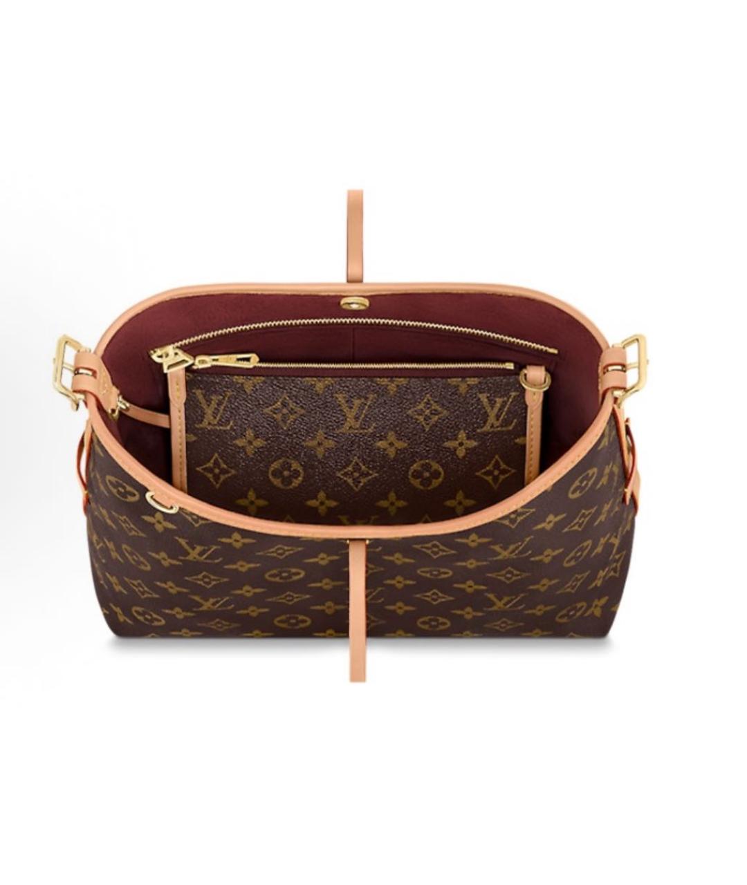 LOUIS VUITTON Коричневая сумка с короткими ручками, фото 4