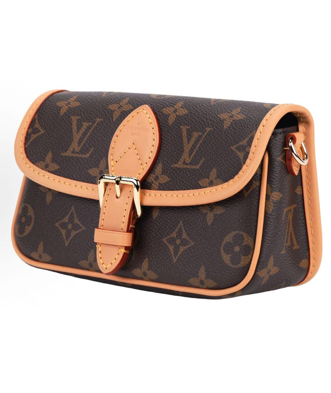LOUIS VUITTON Коричневая сумка через плечо, фото 2