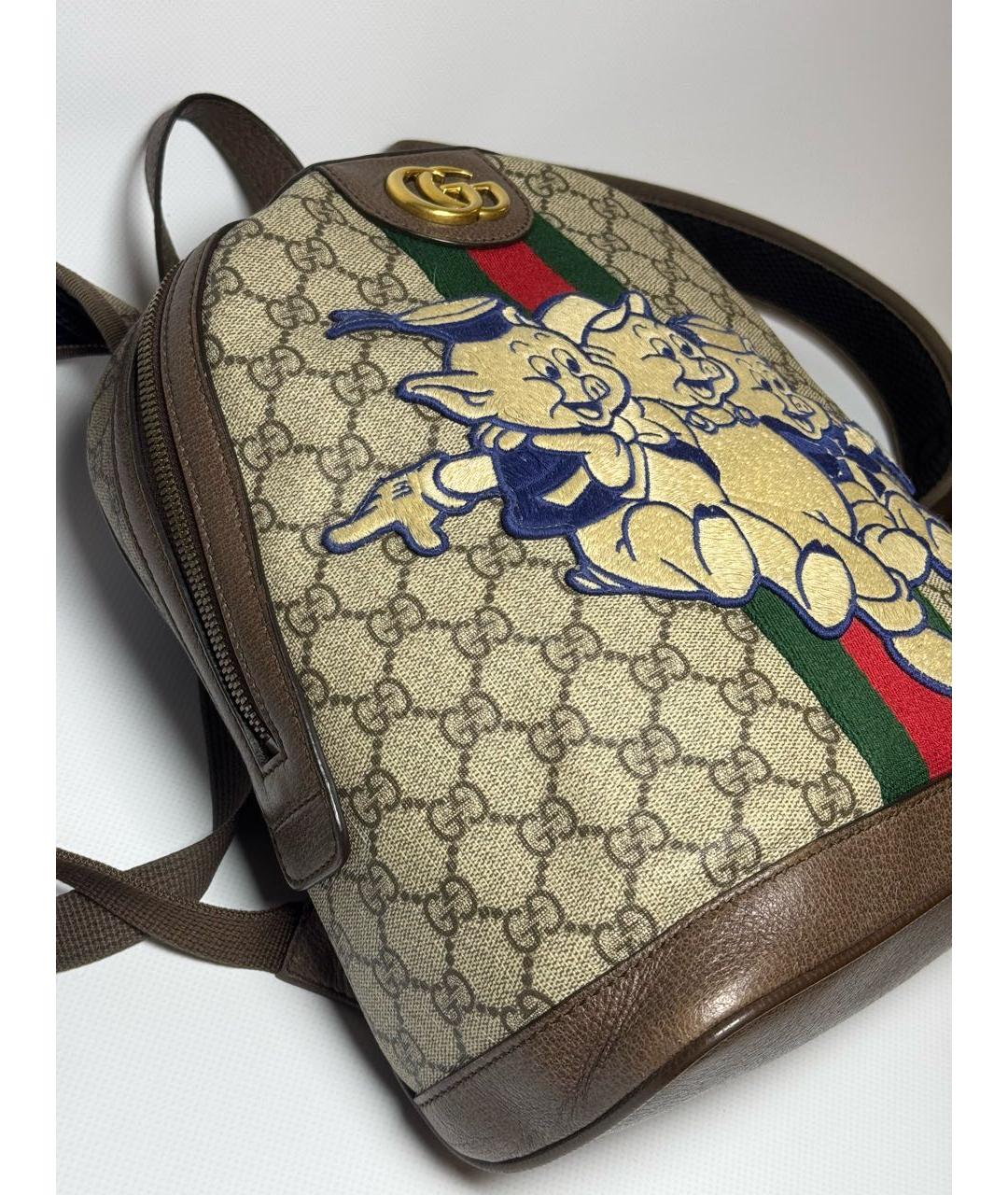 GUCCI Коричневый рюкзак, фото 8