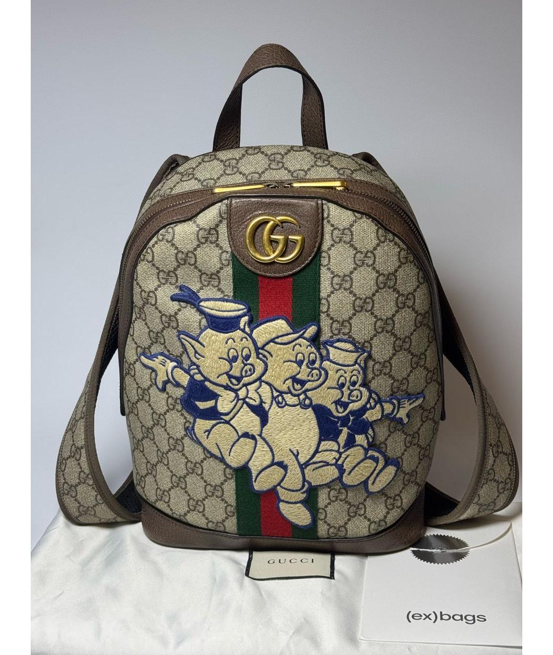 GUCCI Коричневый рюкзак, фото 9