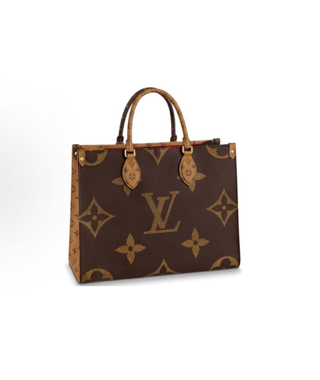 LOUIS VUITTON Коричневая сумка тоут, фото 5