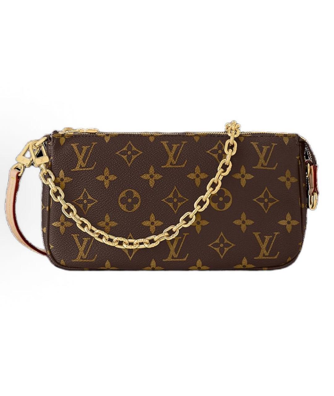 LOUIS VUITTON Коричневая сумка через плечо, фото 5