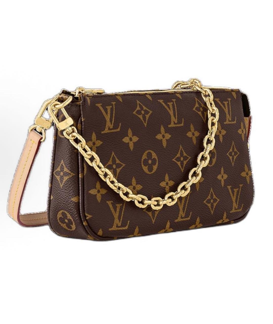 LOUIS VUITTON Коричневая сумка через плечо, фото 2