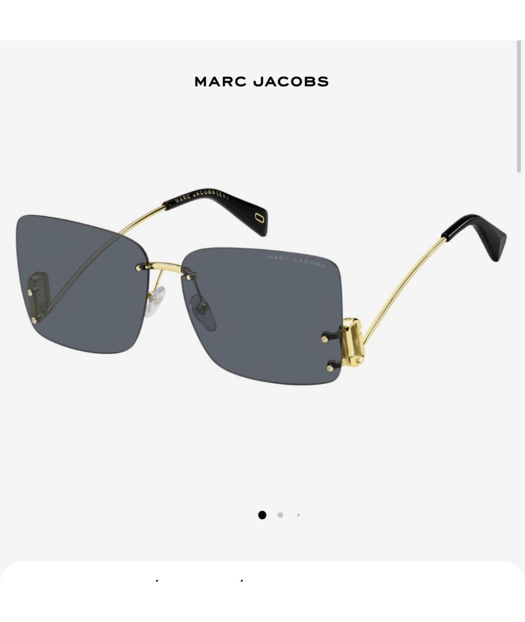 MARC JACOBS Серые металлические солнцезащитные очки, фото 5