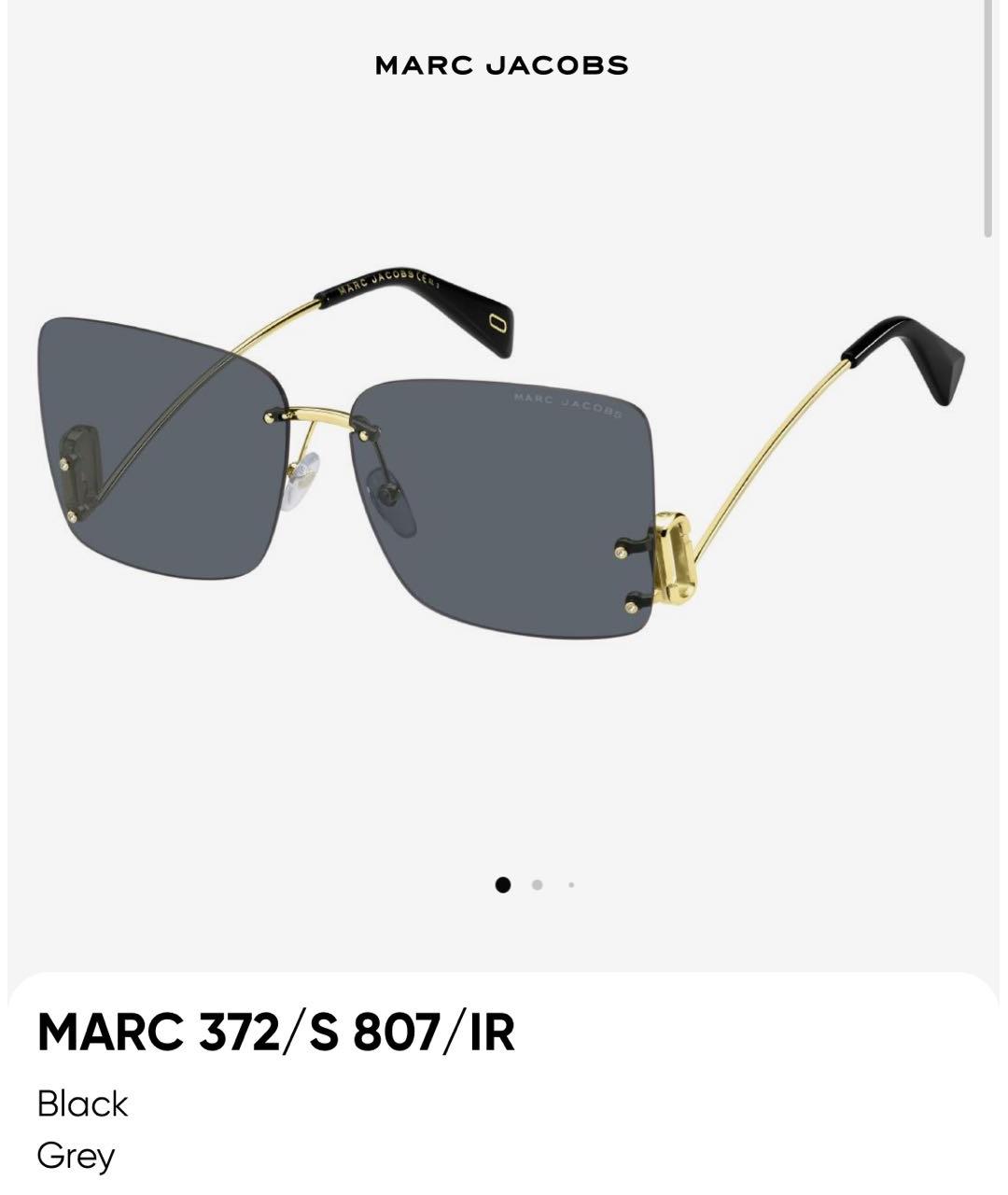 MARC JACOBS Серые металлические солнцезащитные очки, фото 4