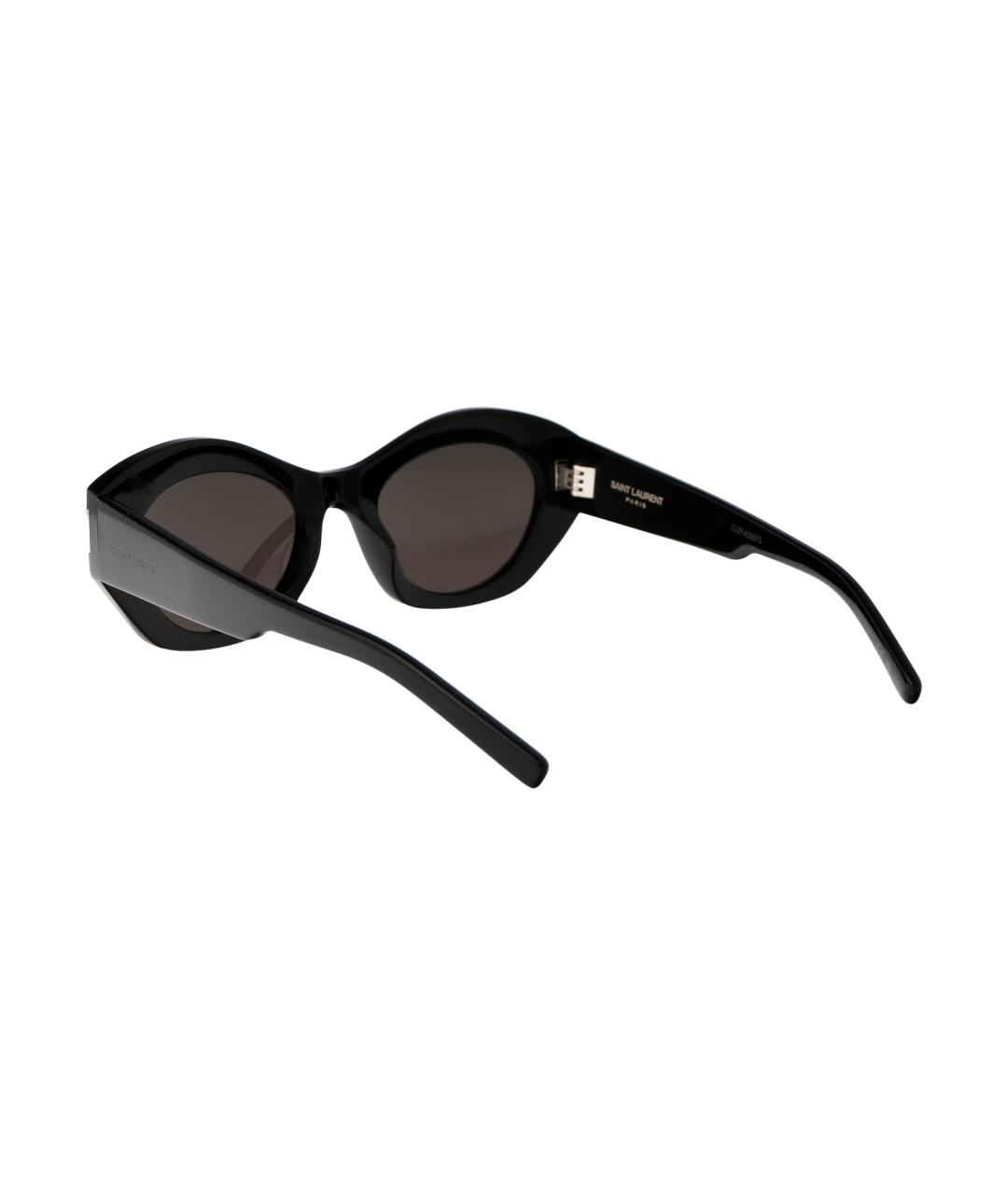 SAINT LAURENT Черные пластиковые солнцезащитные очки, фото 3