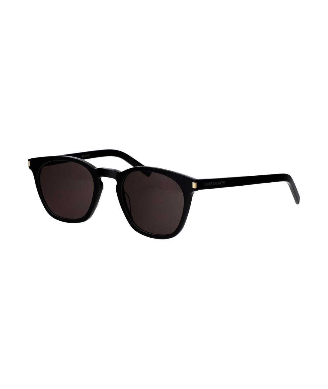 SAINT LAURENT Черные пластиковые солнцезащитные очки, фото 1