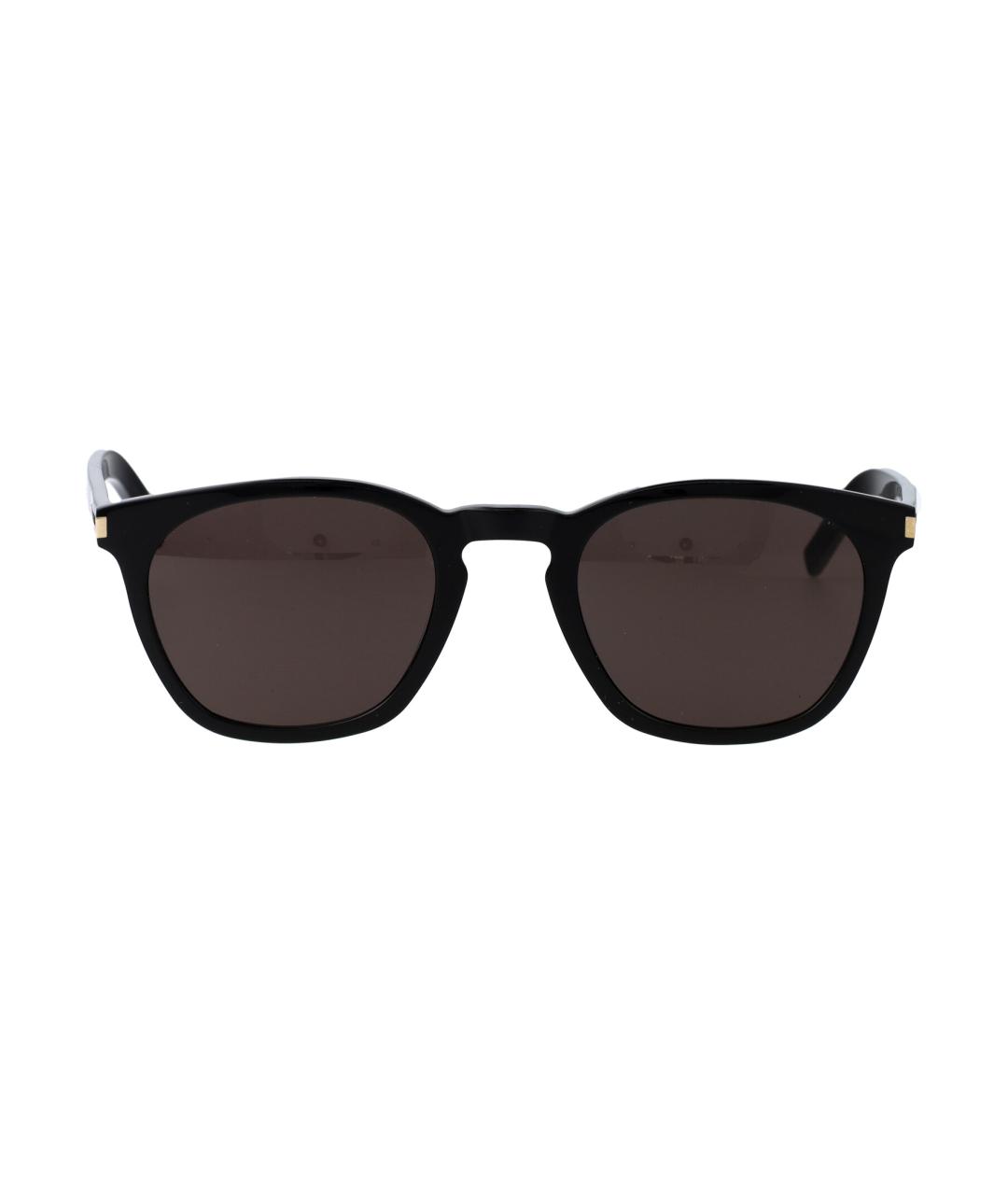 SAINT LAURENT Черные пластиковые солнцезащитные очки, фото 2