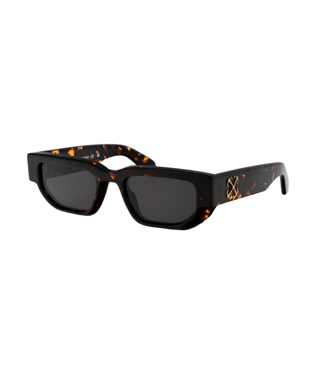 OFF-WHITE Коричневые солнцезащитные очки, фото 2