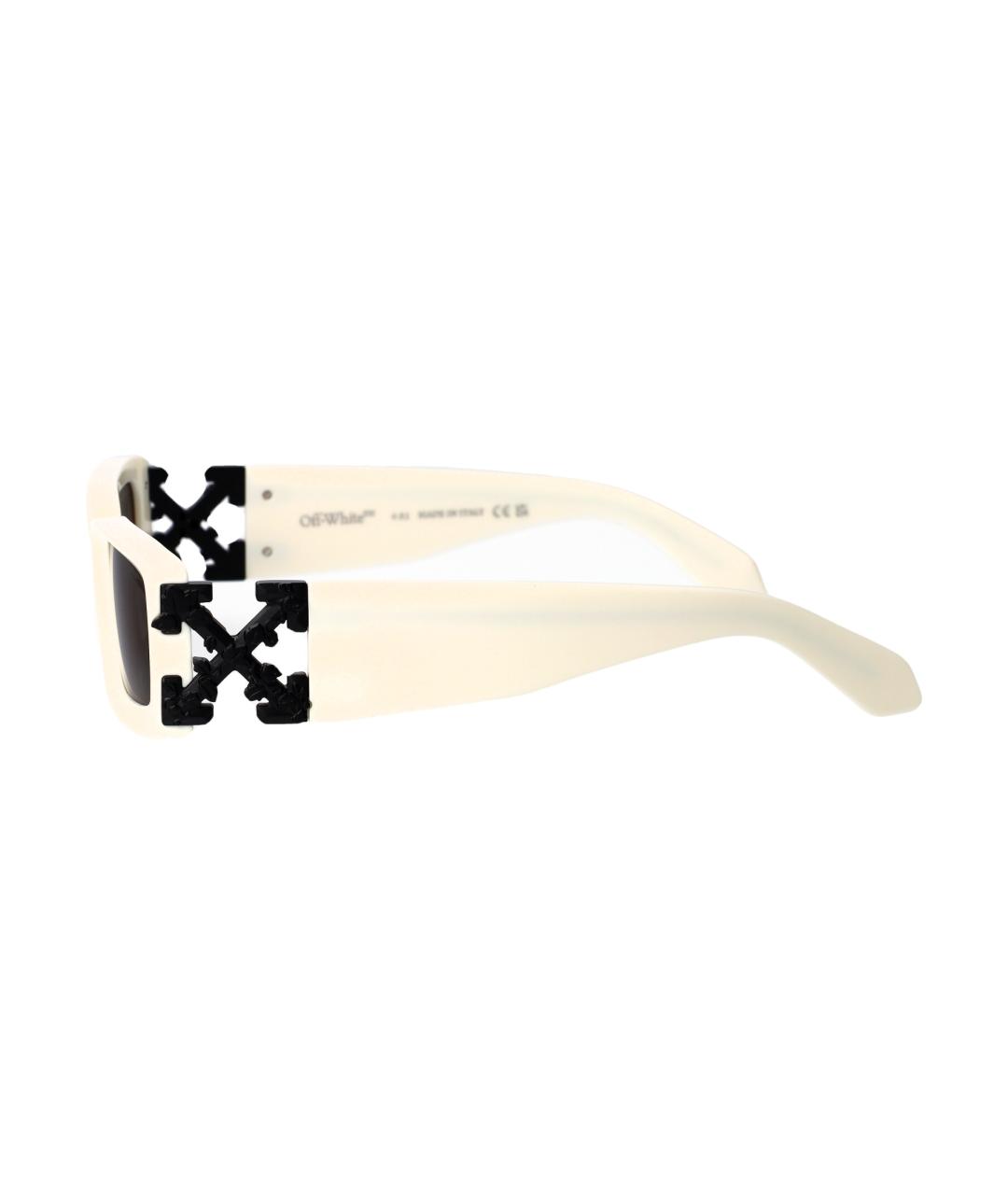 OFF-WHITE Бежевые солнцезащитные очки, фото 3