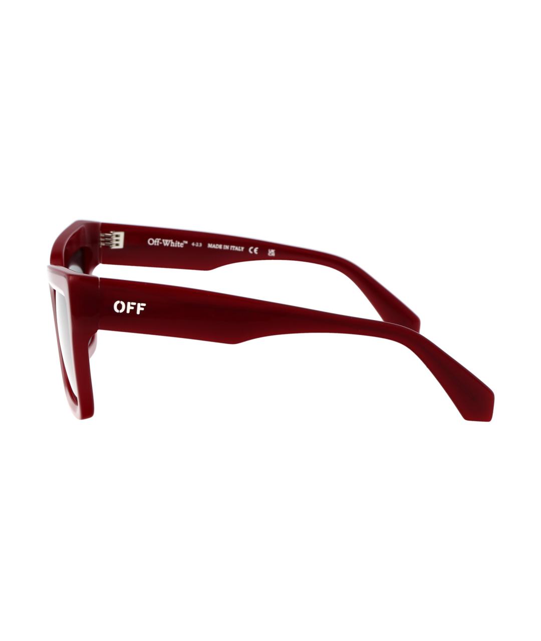 OFF-WHITE Бордовые солнцезащитные очки, фото 3